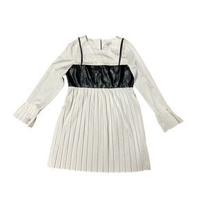 JOVONNA LONDON, Women's Fit & Flare Mini Dress, White & Black, Large, NWT